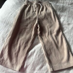 Zara Cream Ribbed Trousers